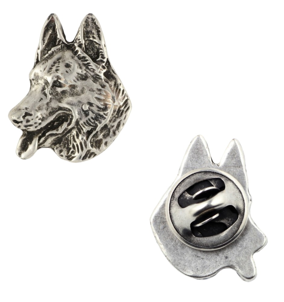 Owczarek niemiecki pin posrebrzony Art-Dog